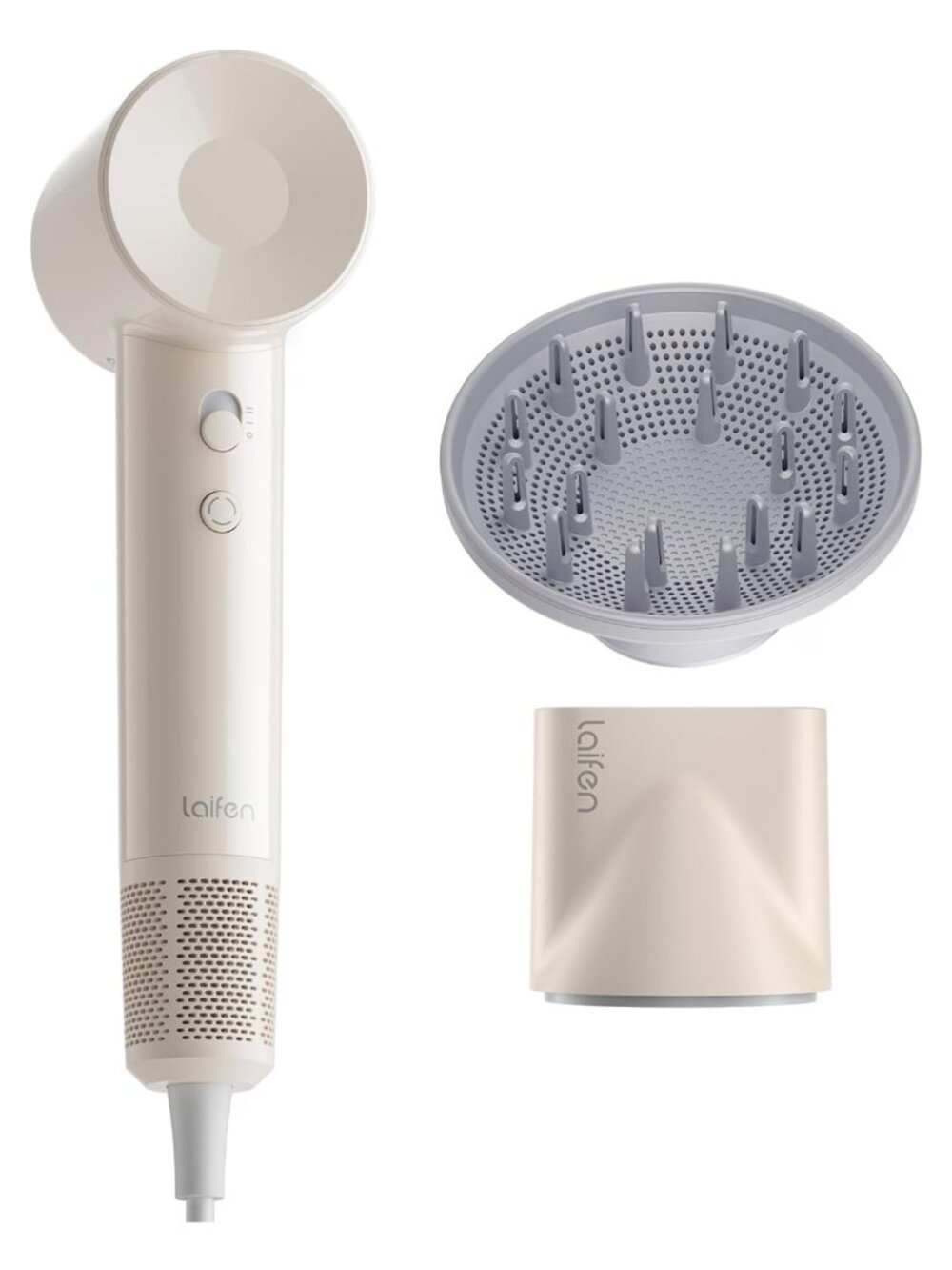 Laifen SE Lite High-Speed Ionic Hair Dryer with Diffuser & Smooth Nozzle